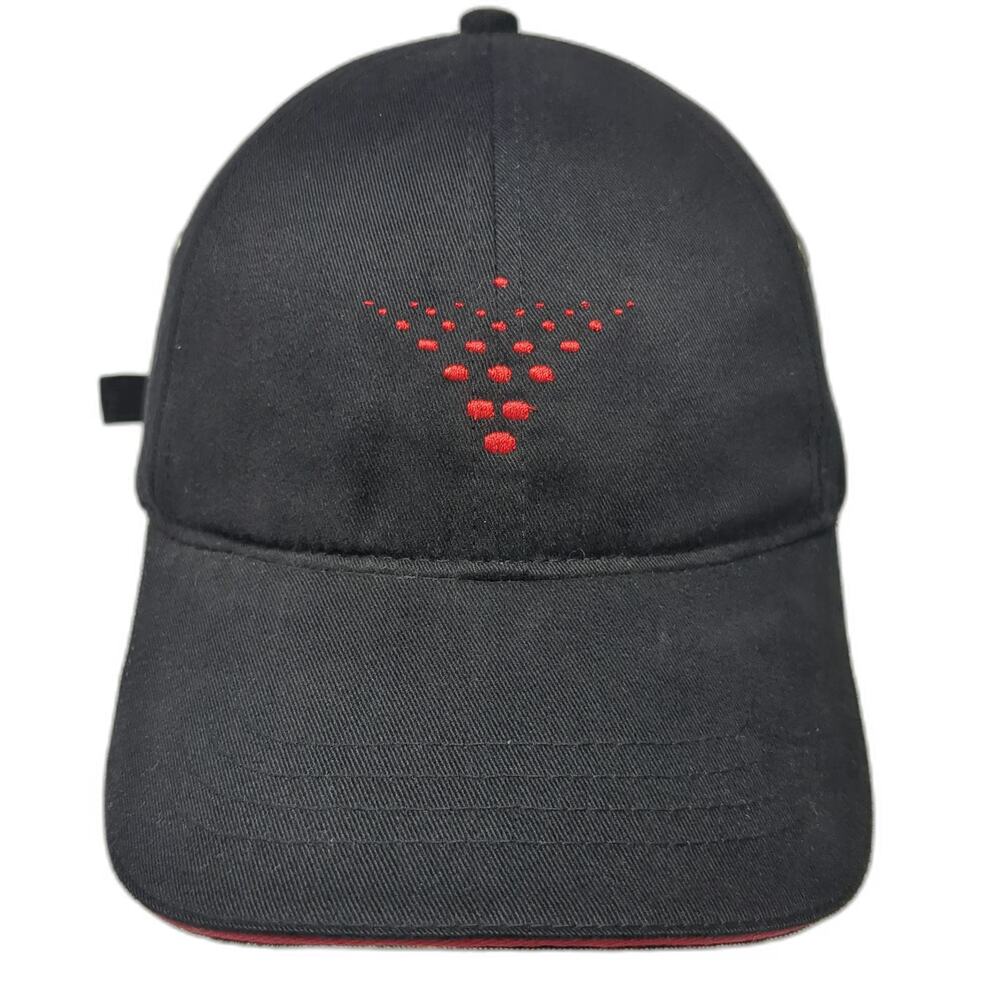 Headshot Baseball Cap Black One Size Red Valencia Logo Hat Slideback Embroidery